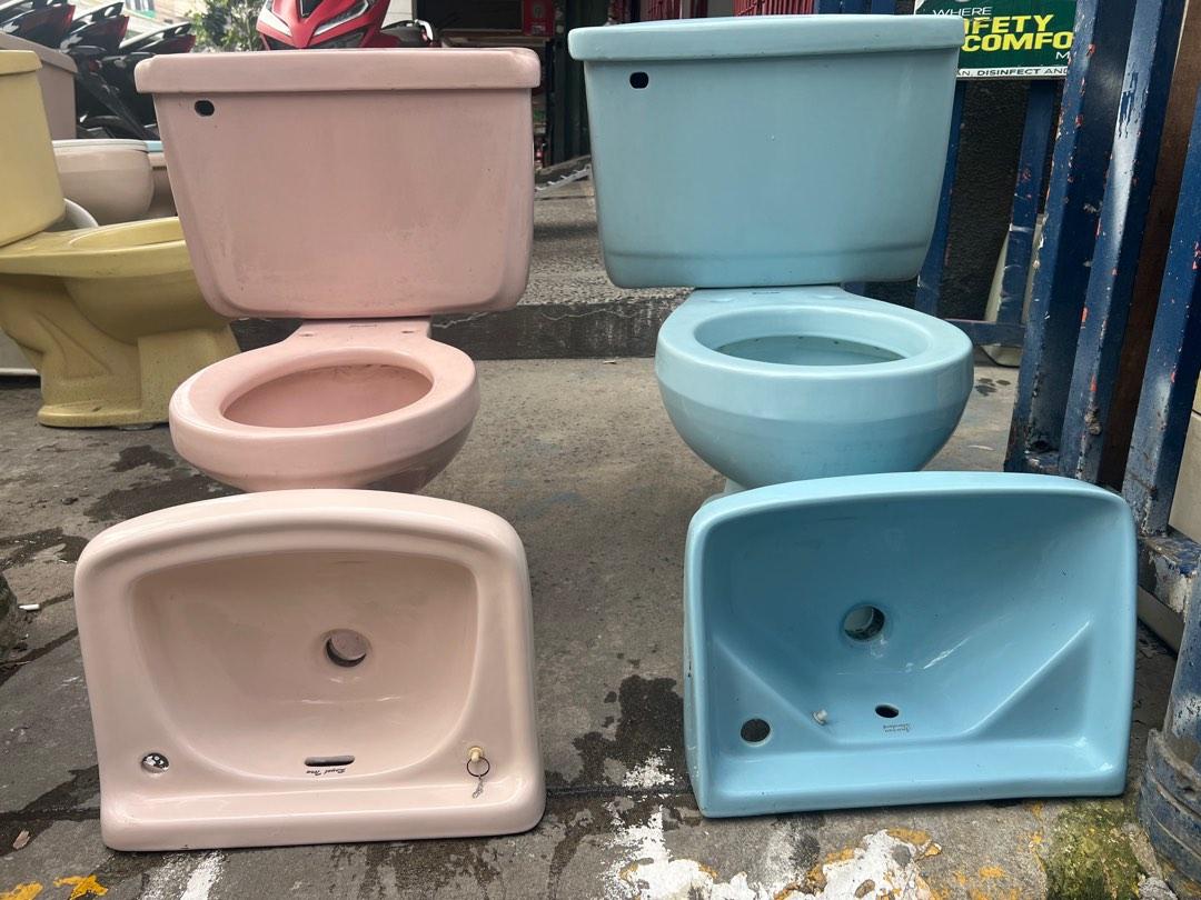 2nd Hand Toilet Bowl and Lavatory, Furniture & Home Living, Bathroom