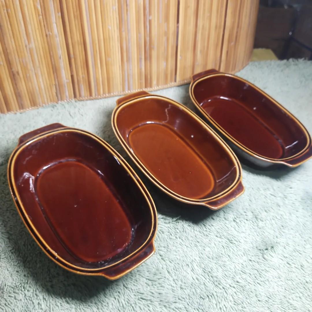 3pcs Oval Oven-safe Dish (Category: Bakeware) located in Malolos. Submitted by jestrelita (Listing ID 1188417640, Image 1). Description: 3pcs Oval Oven-safe Dish P500 all - 20cm long x 5cm ht - for lasagna, bakemac, and other baking recipes - good condition 👍💯👍💯👍💯👍💯.
