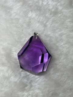 💎切角面紫水晶吊墜.  0208864216186089986110
