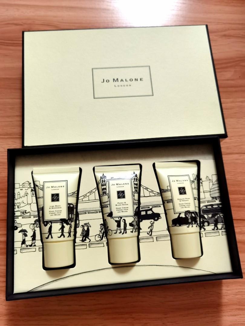 全新行貨 Jo Malone London Hand Cream Set 裝三支 禮盒, 美容＆化妝品, 沐浴＆身體護理, 沐浴及身體護理