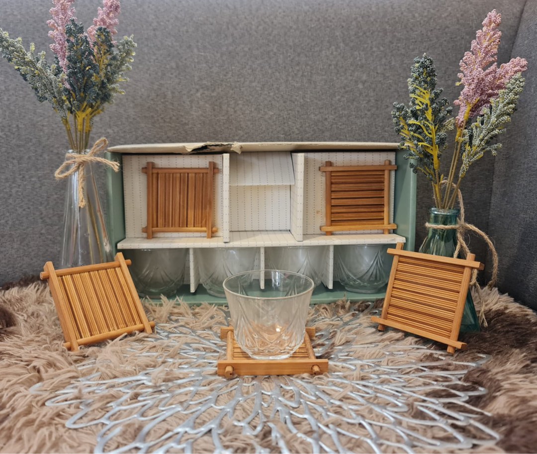 Aderia glasses (2set’s), Furniture & Home Living, Kitchenware