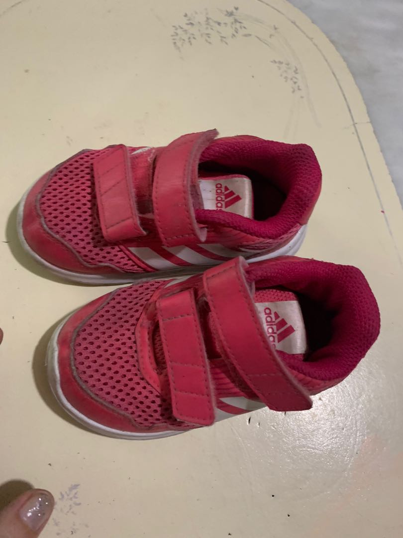 Adidas pink shoes, Babies & Kids, Babies & Kids Fashion on Carousell