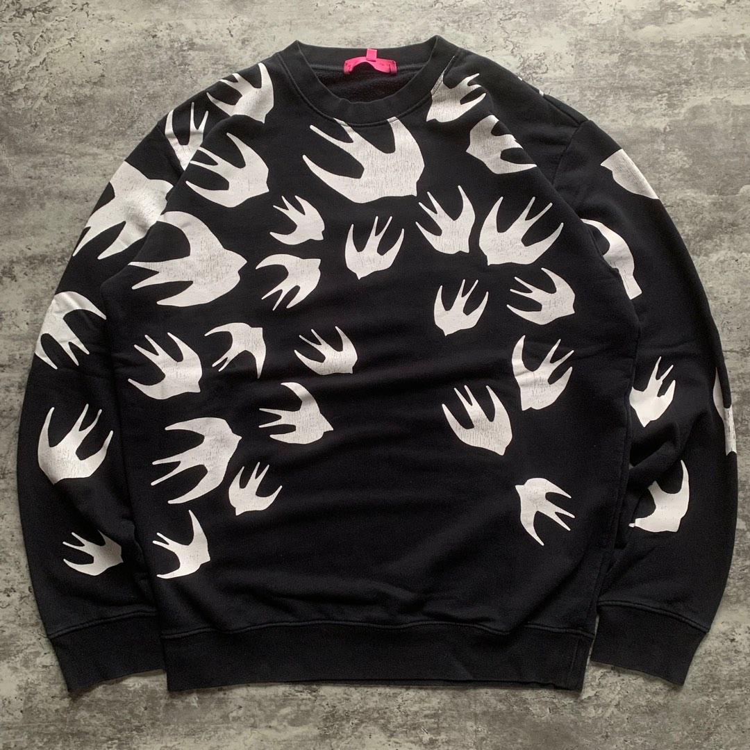 Alexander McQueen Crewneck McQ Fesyen Pria Pakaian Atasan di