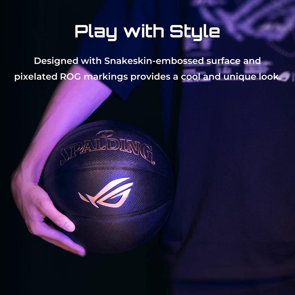 Asus ROG x Spalding Basketball Limited Edition Pixelated ROG Markings ...