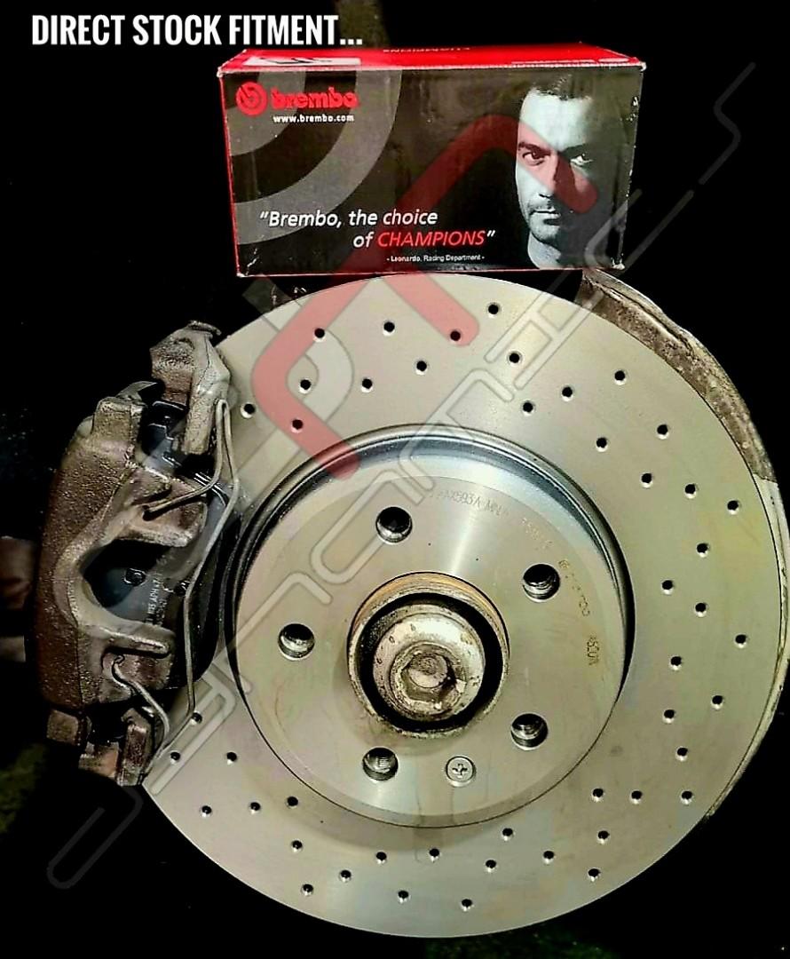 Audi: Brembo Xtra Drilled Rotors & Brembo Brake Pads (Category: Car Workshops & Services) located in Singapore. Submitted by dmsingapore (Listing ID 1172391615, Image 2). Description: 📣 Available for most Audi, A1/A3/A4:- ⚠️ Higher end models, pricing maybe higher, please check with us if your model is not listed here. ~~~~~~~~~~~~ Front Braking Upgrade:- ➡️ Brembo Xtra Drilled Rotors @ $480. ➡️ Brembo Brake Pads @ $280. ➡️ Direct Stock Fitment.
