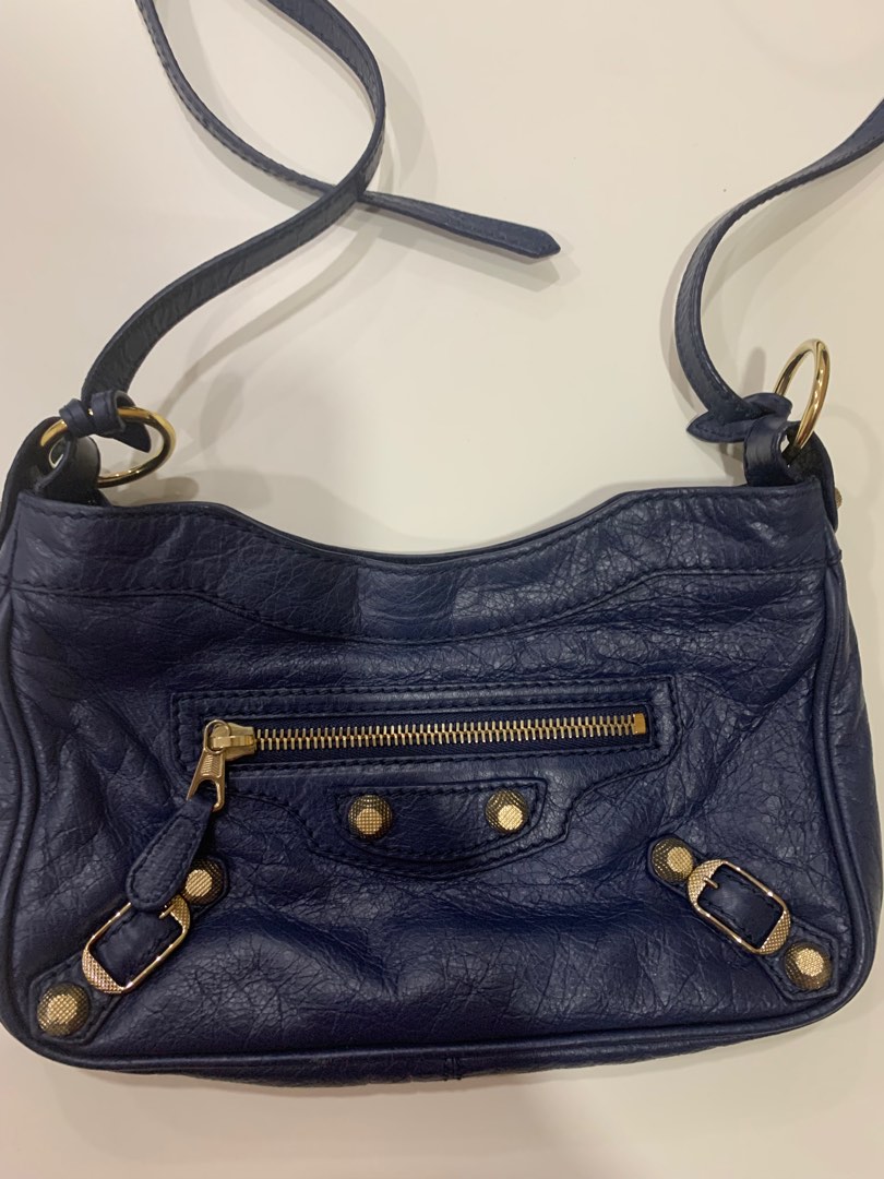 Authentic Balenciaga hip bag blue balenciaga sling small balenciaga
