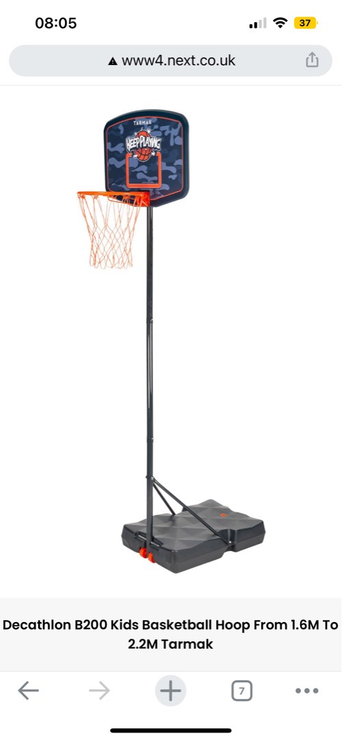 Basketball hoop Decathlon B200, Sports Equipment, Sports & Games