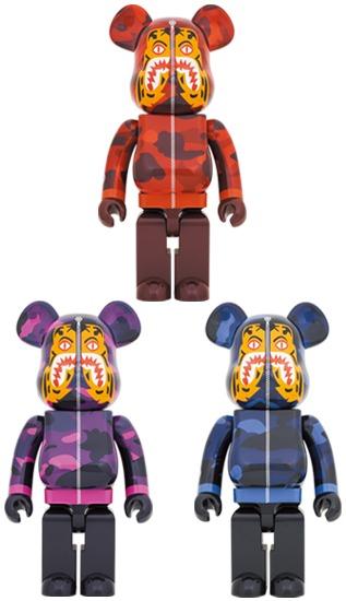 Bearbrick Bape(R) Camo Tiger 1000％ ［RED／PURPLE／BLUE］, 興趣及