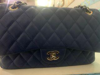 big chanel bag blue caviar jumbo like authentic
