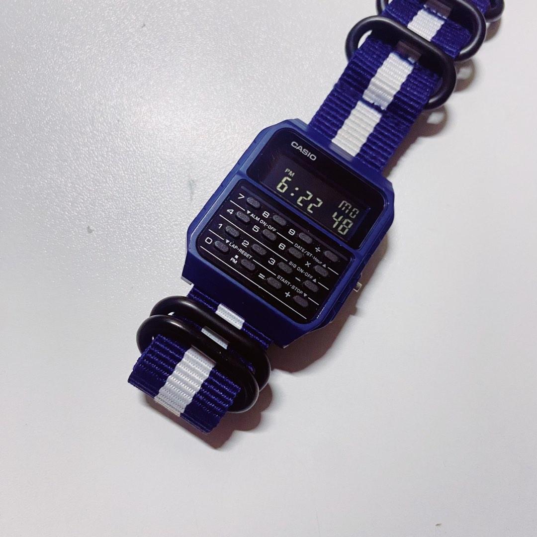 Casio calculator watch nato strap sales