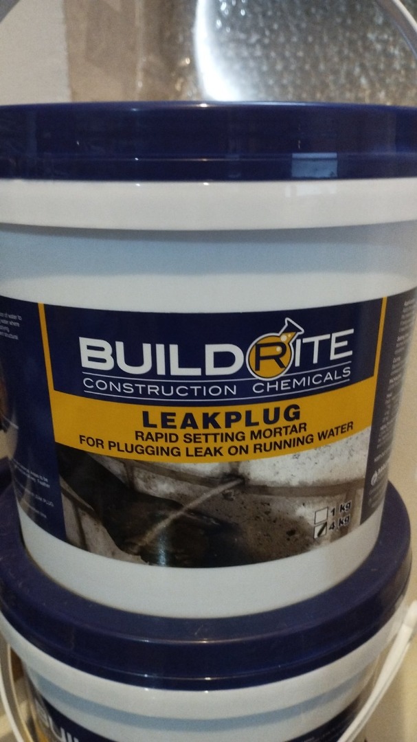 Buildrite Leakplug , Leak Plug 4Kilo Big Rapid Setting Mortar (Same As Waterplug), Commercial