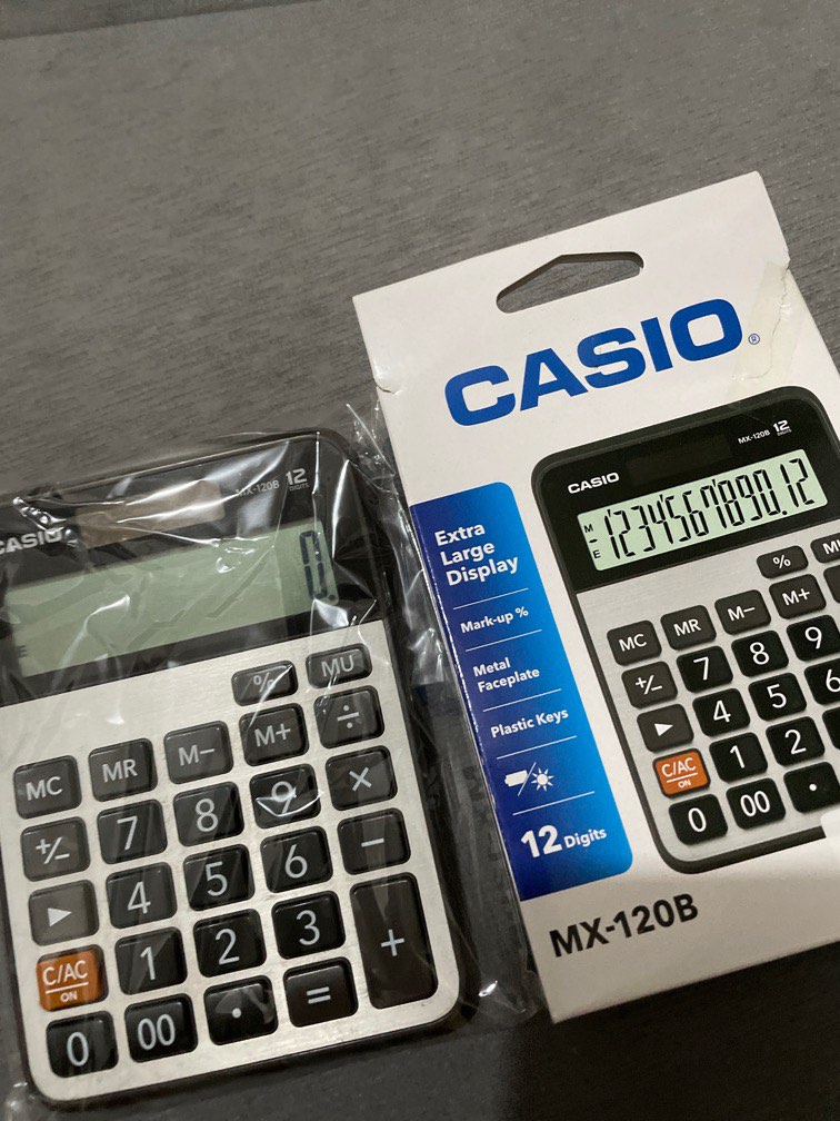 CASIO MX120B 12 Digits Basic Calculator, Mobile Phones & Gadgets