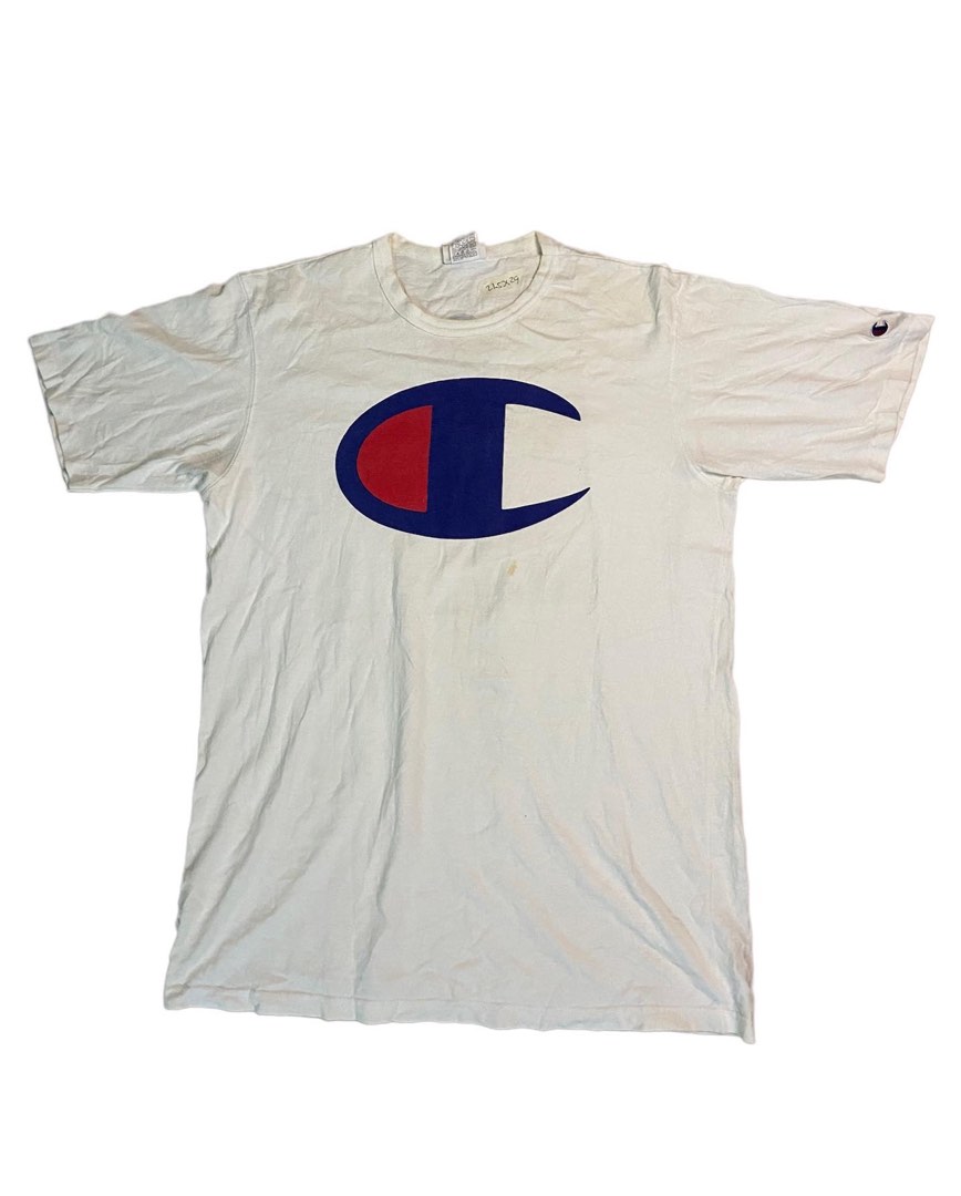 Champion shirt back t back print, Men's Fashion, Tops & Sets, Tshirts