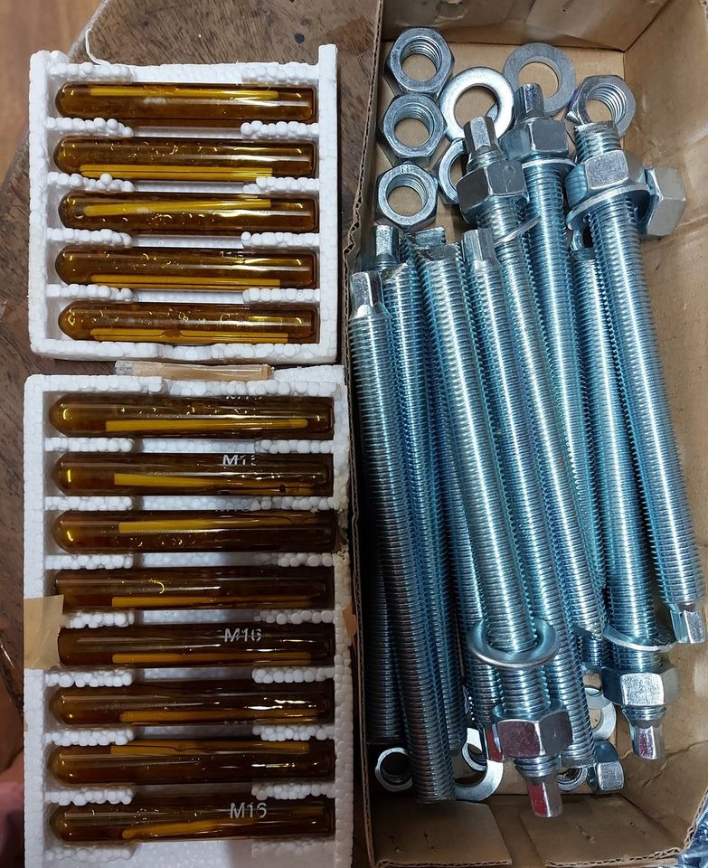 Chemical Anchor Bolt w/ Test Tube Epoxy ALL SIZES AVAILABLE