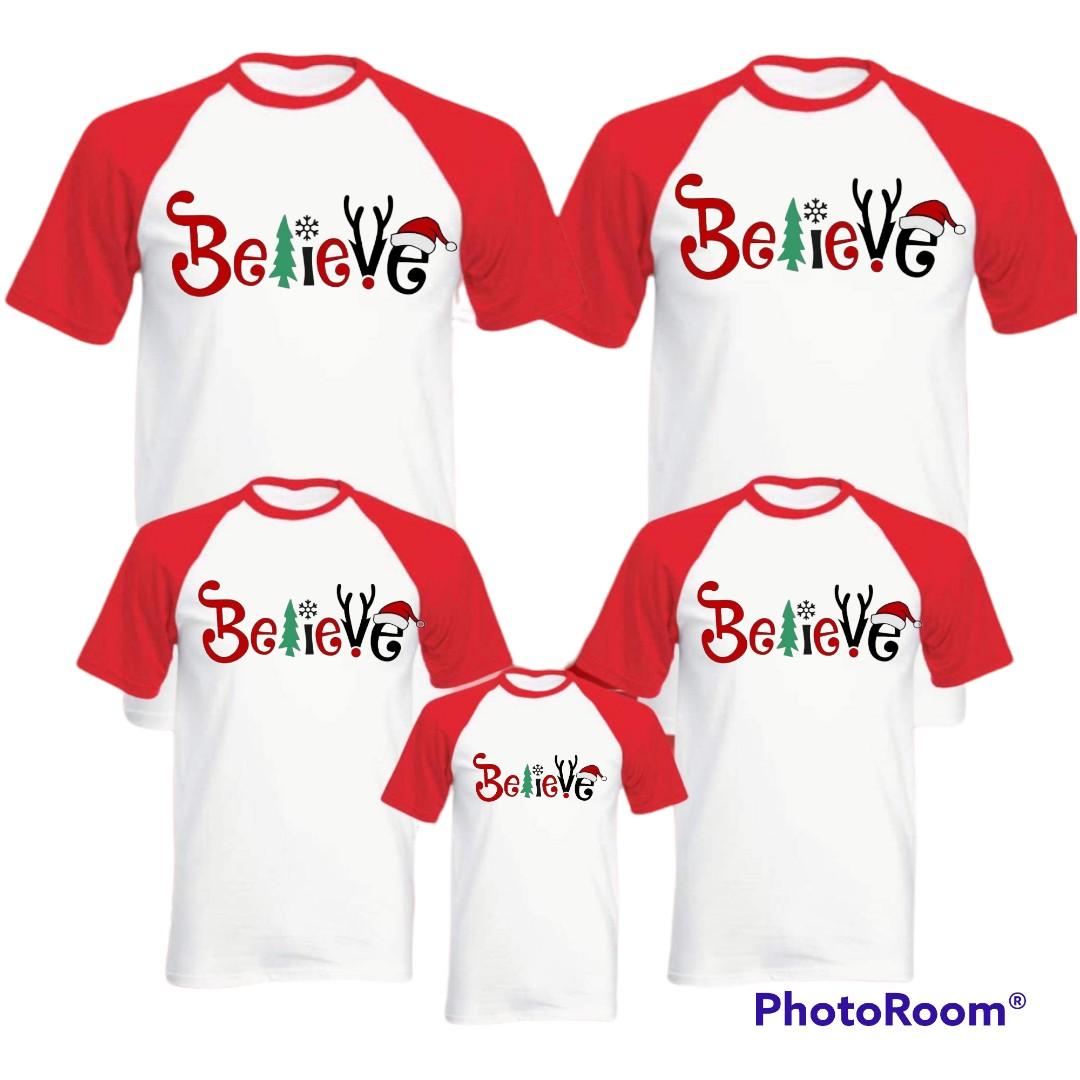 Christmas Family Tshirt/ Raglan (sold per piece), Men's Fashion, Tops