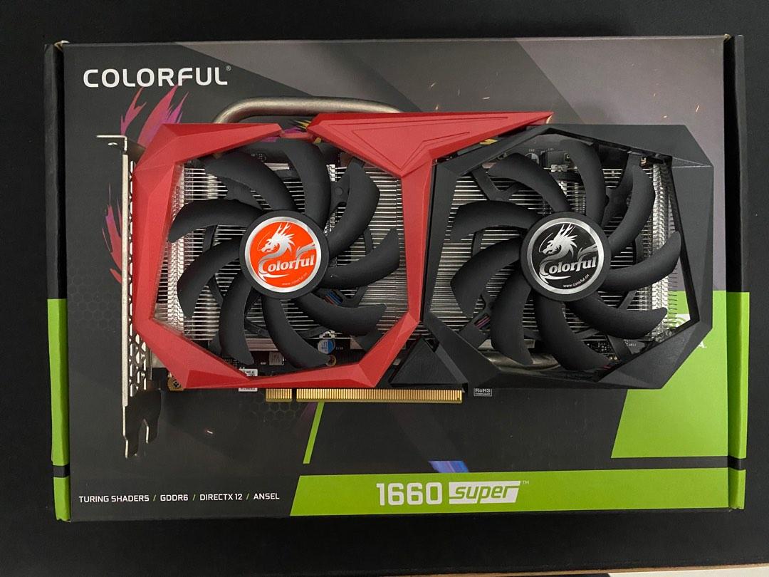 Colorful 1660 Super (Category: Computer Parts) located in Paranaque City. Submitted by jaimebis (Listing ID 1188143050, Image 1). Description: COLORFUL 1660 Super * Used for 1 year * no scratches/issues * rfs: upgrade gpu * box included.
