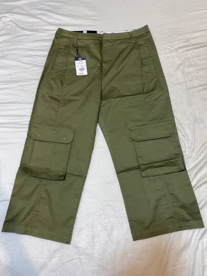 Dickies Army Green Cargo Pants, Men's Fashion, Bottoms, Trousers on ...