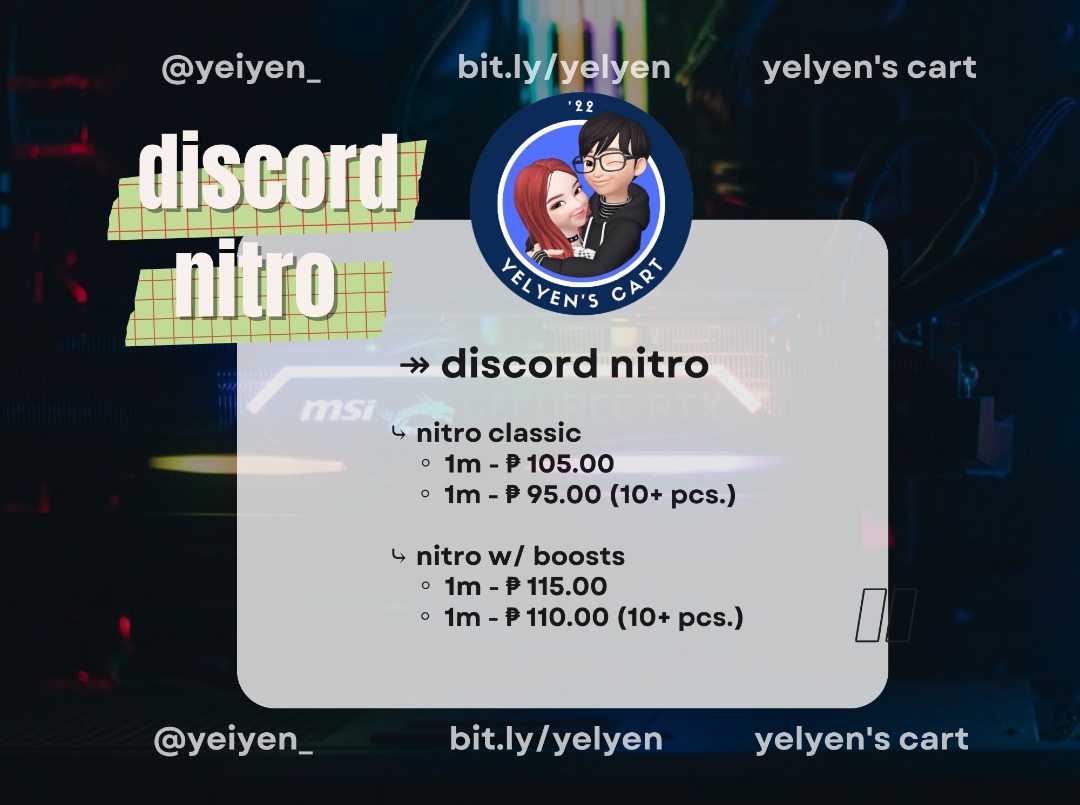Discord Nitro Nitro Classic & Nitro w/ 2 boosts, Video Gaming, Video