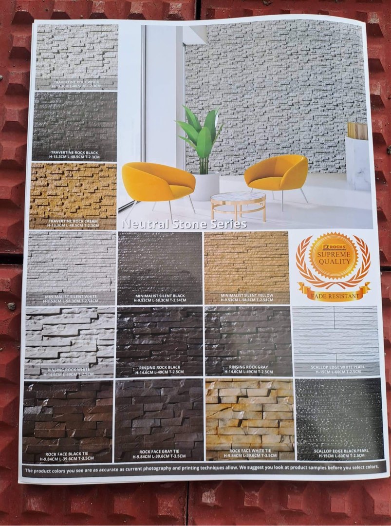 Ez Rock Stone Wall Cladding, Furniture & Home Living, Home Decor, Wall