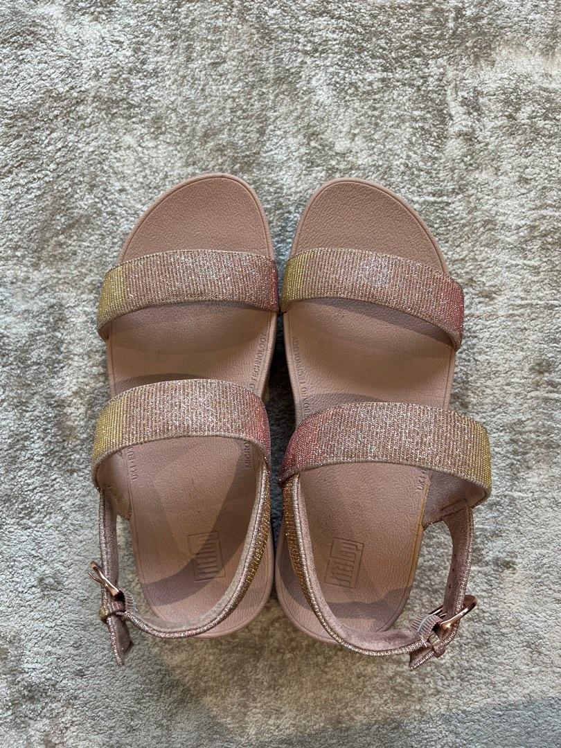 Fitflop lottie 2025 glitzy rose gold