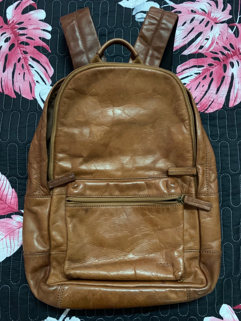 Fossil estate leather backpack outlet