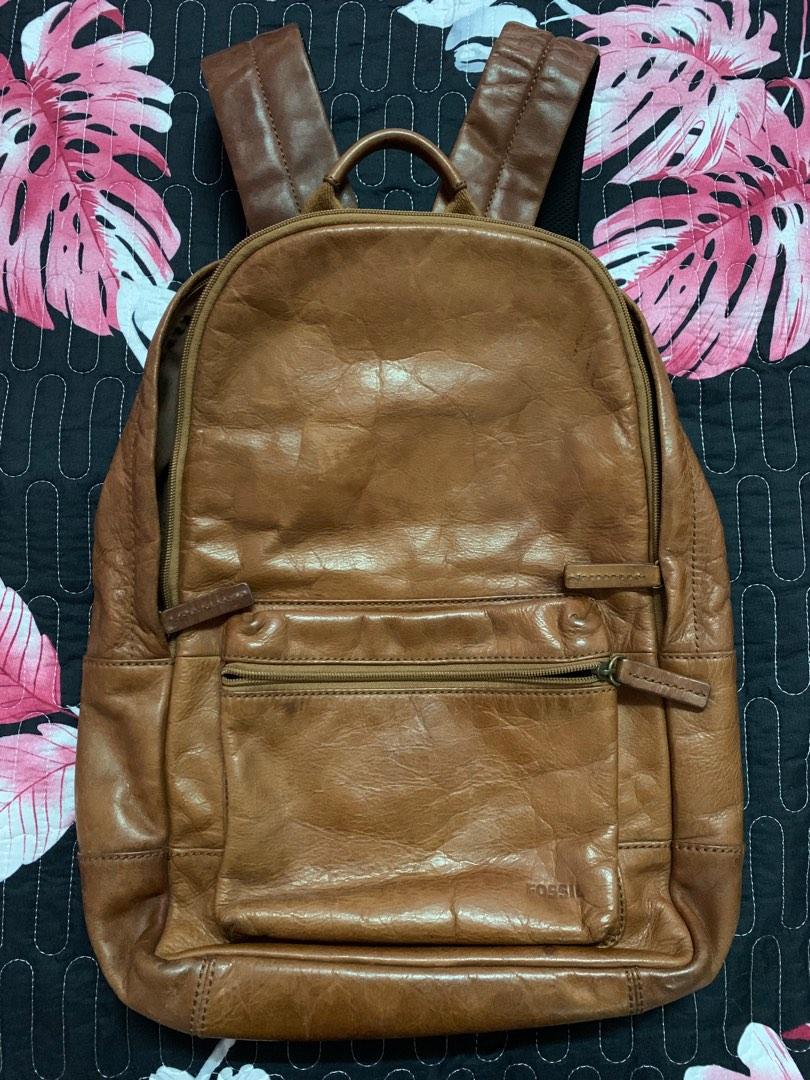 Fossil estate casual leather backpack, Men's Fashion, Bags, Backpacks on  Carousell