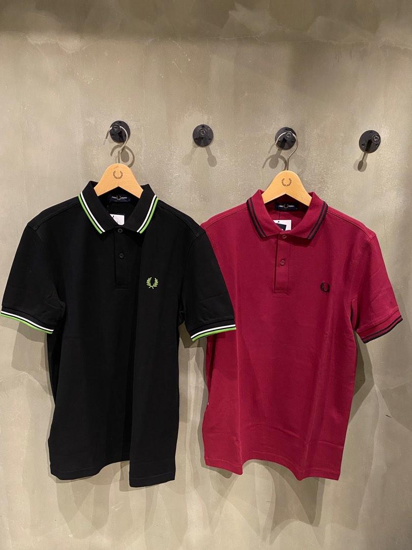 FRED PERRY 2022 秋冬新品男裝經典TWIN TIPPED POLO SHIRT (M3600) 超