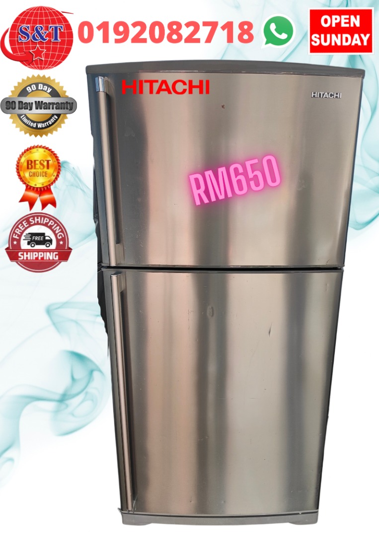 FRIDGE DOUBLE DOOR HITACHI JUMBO SIZE, TV & Home Appliances, Kitchen