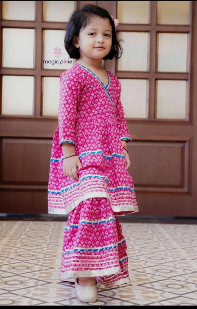 Girls Sharara ethnic wear Babies Kids Babies Kids Fashion on