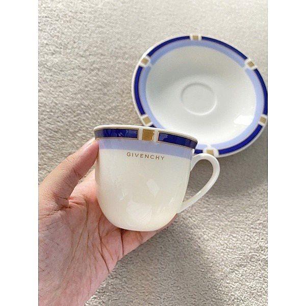 Givenchy Porcelain Cup and Saucer Set, Furniture & Home Living, Kitchenware & Tableware