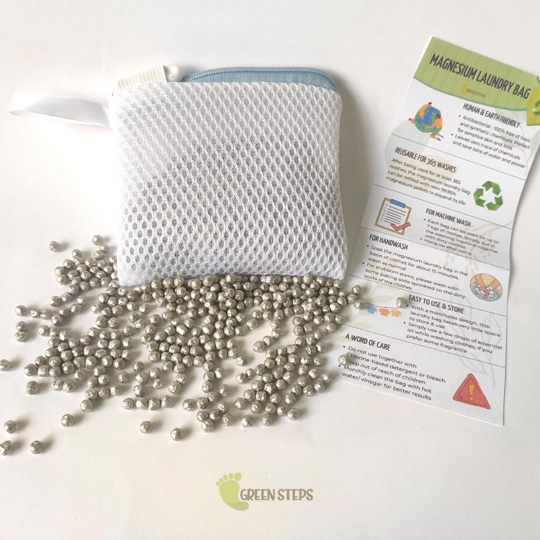[GREENSTEPS SG] Magnesium laundry bag 100g net At least 365 washes