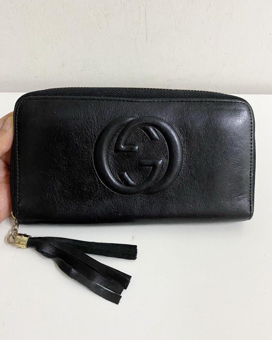 Gucci soho wallet black deals