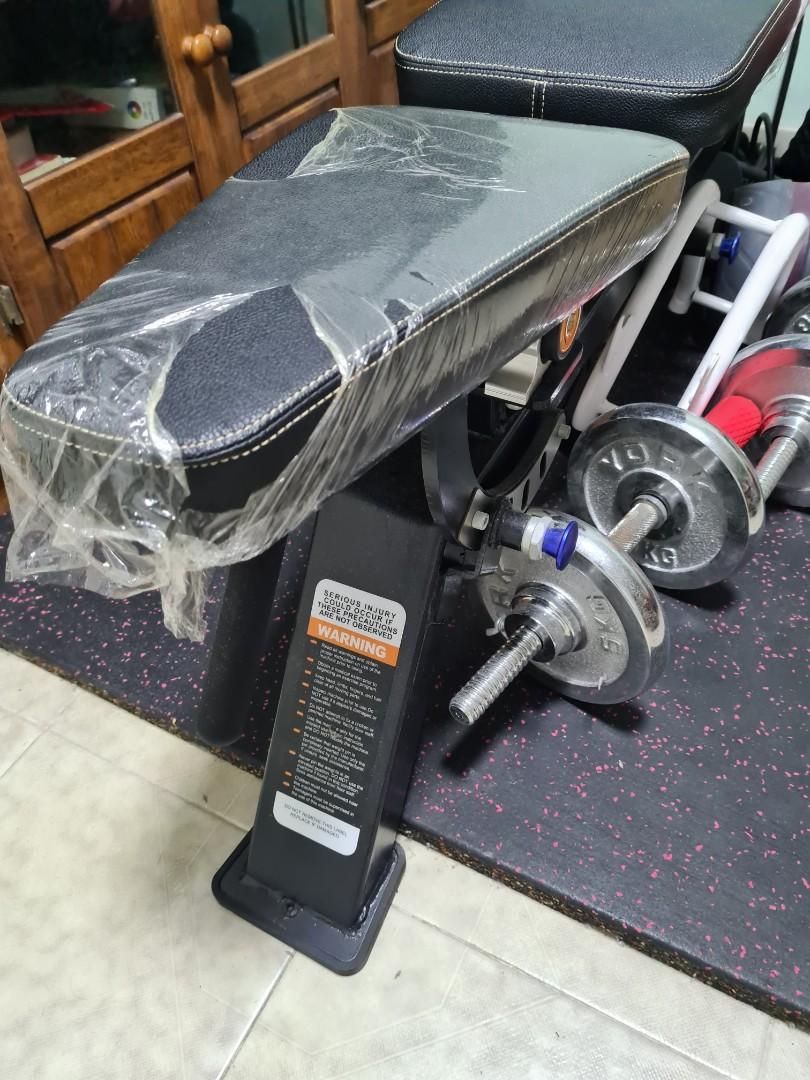 Gym bench withstands 500kg, Sports Equipment, Exercise & Fitness