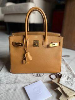 Authentic Hermes Birkin 30 Gold Epsom with Ghw, Luxury, Bags & Wallets on  Carousell
