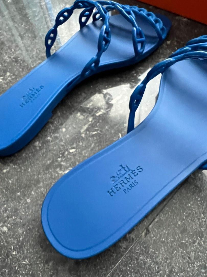 hermes jelly sandals