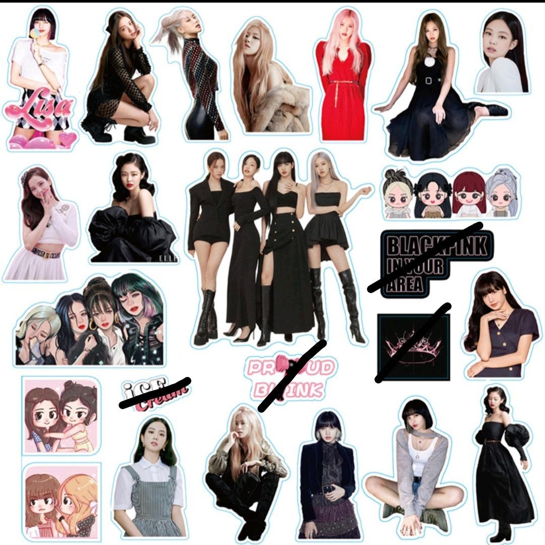 High Quality Unofficial Blackpink Stickers, Hobbies & Toys, Memorabilia ...
