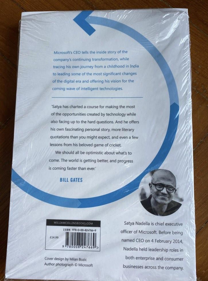 Hit Referesh Hit refresh by satya nadella, Hobbies & Toys, Books & Magazines ...