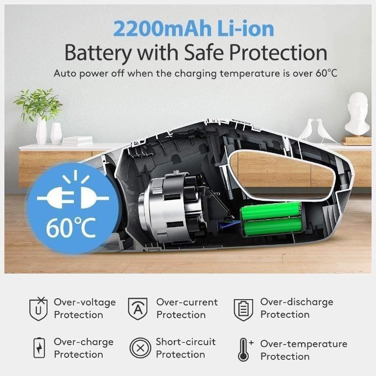 Holife Handheld Vacuum Cordless, 8500Pa 14.8V Powerful Suction Portable