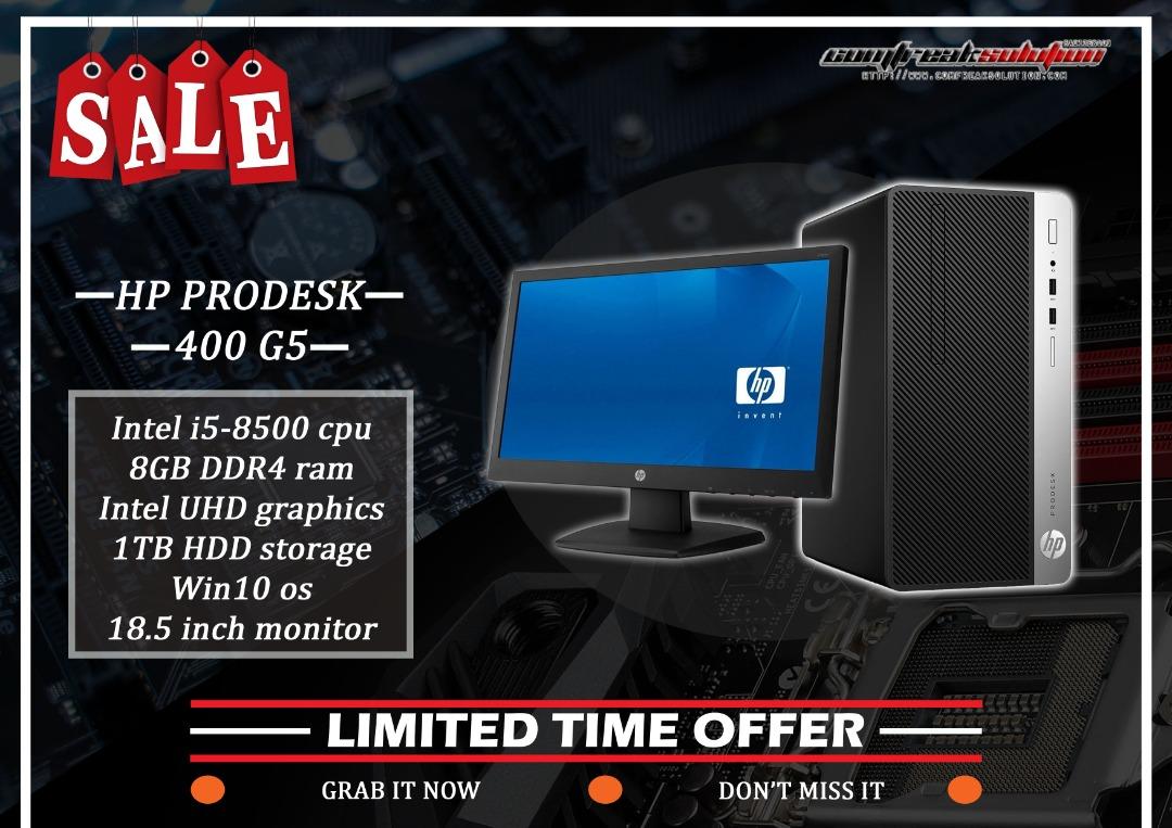 HP PRODESK 400 G5, Computers & Tech, Desktops on Carousell