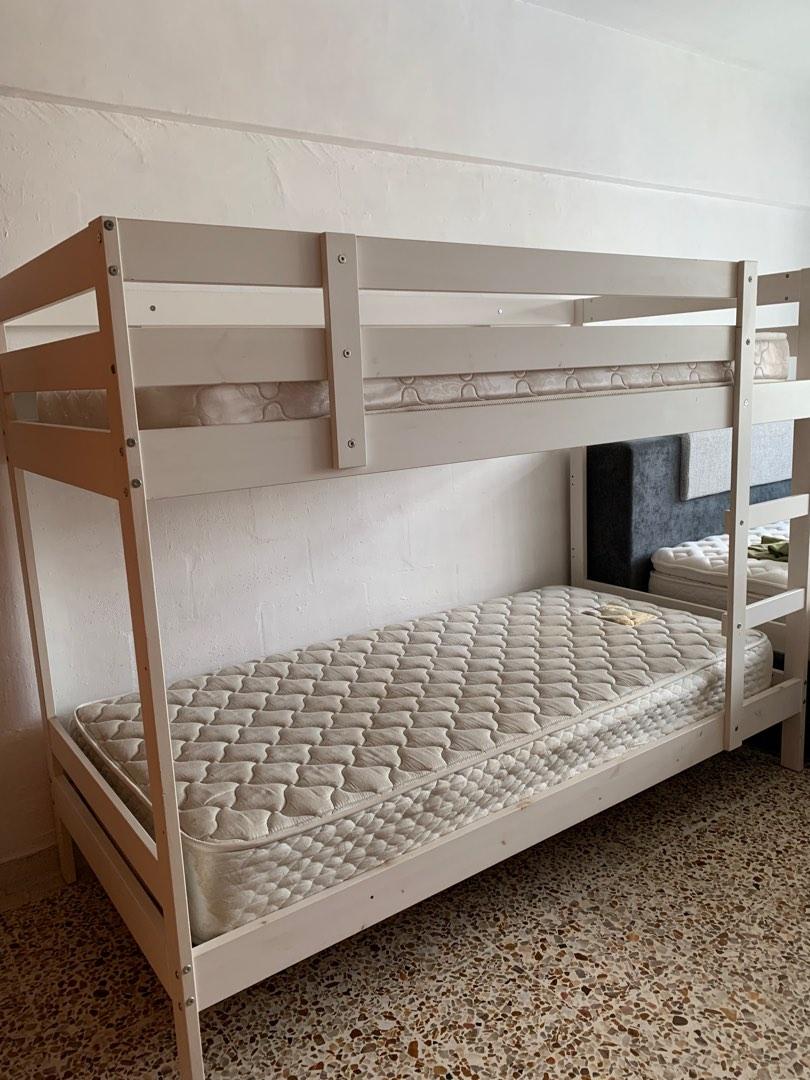 Ikea Double Decker Bunk Bed, Furniture & Home Living, Furniture, Bed ...