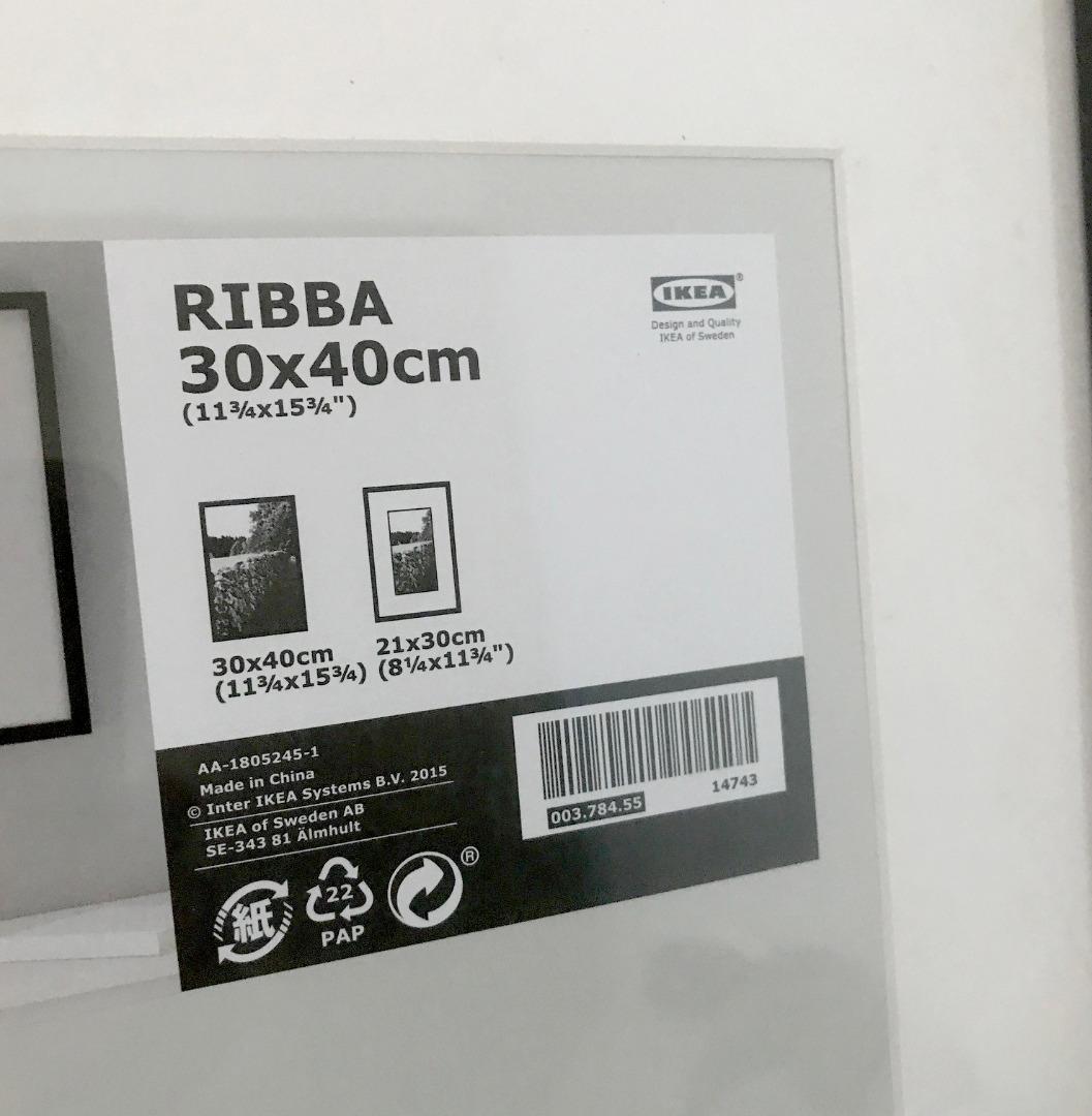 RIBBA black, Frame, 30x40 cm - IKEA