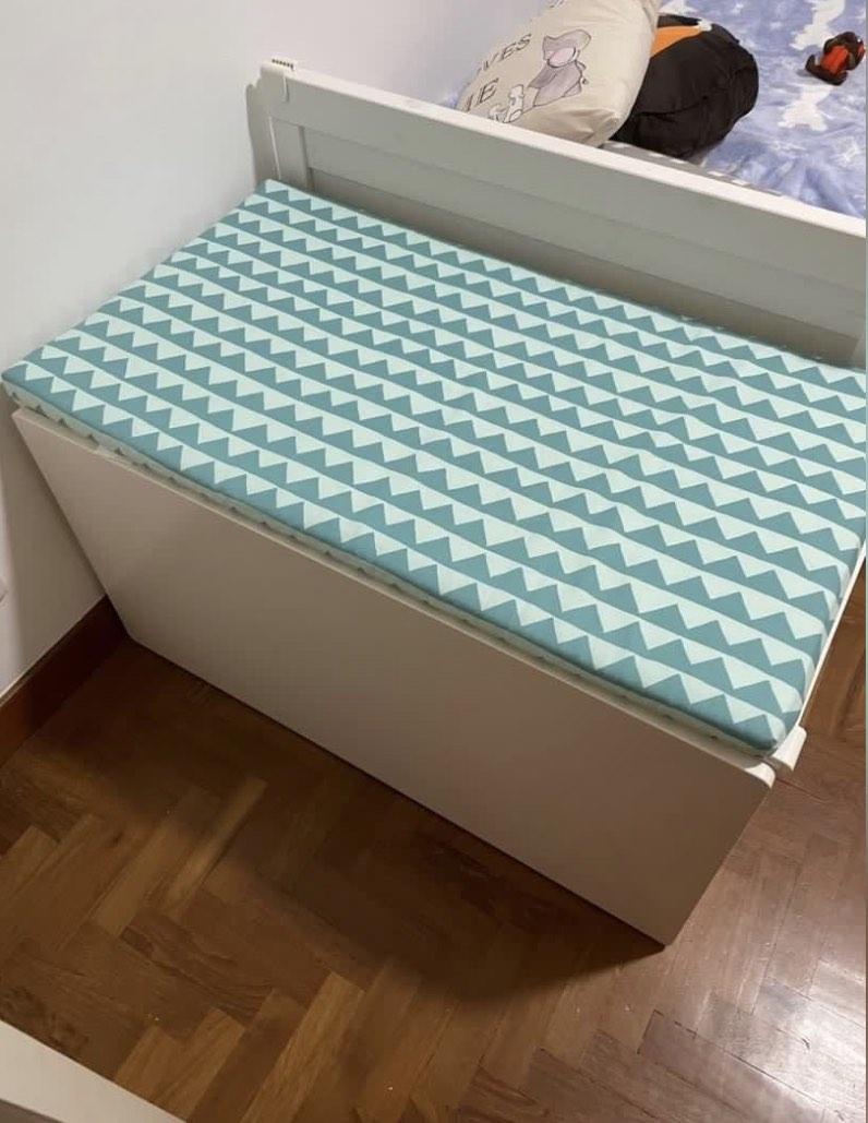Ikea Smasta storage bench with drawer and foam topper, Babies & Kids, Baby Nursery & Kids