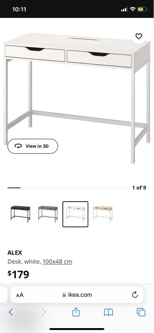IKEA Study Table ASSEMBLED, Furniture & Home Living, Furniture