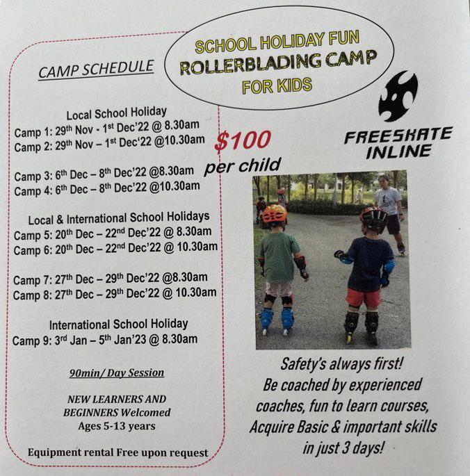 Inline skating holiday camp, Sports Equipment, Sports & Games, Skates