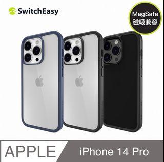 IPhone 14 pro軍規手機殼 透明黑
