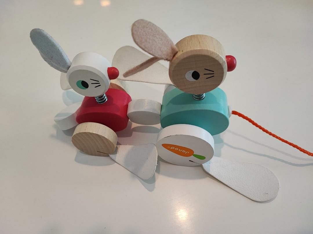 Janod Pull Along Rabbits