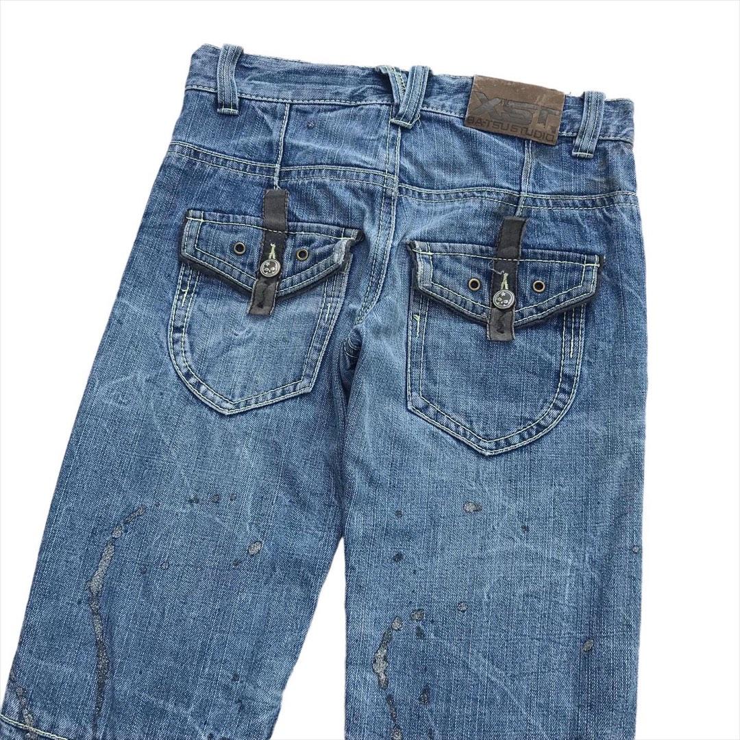 JAPANESE BRAND BATSU STUDIO DENIM JEANS, Fesyen Pria, Pakaian , Bawahan