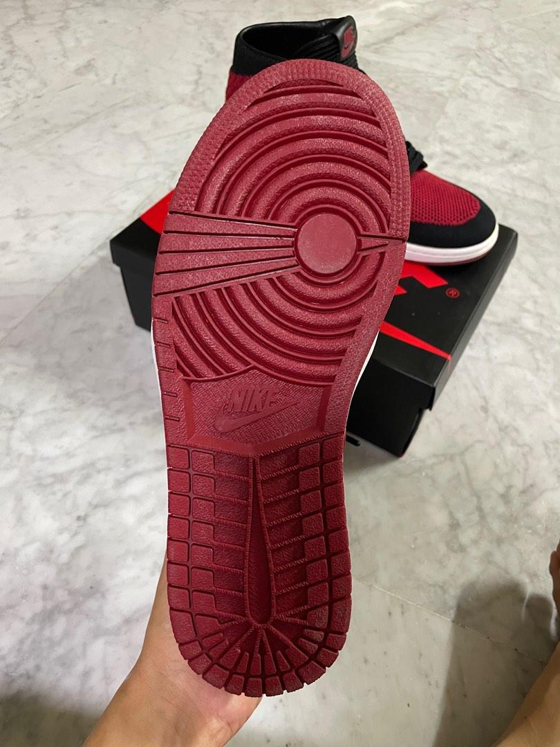 Jordan 1 bred flyknit on feet hotsell