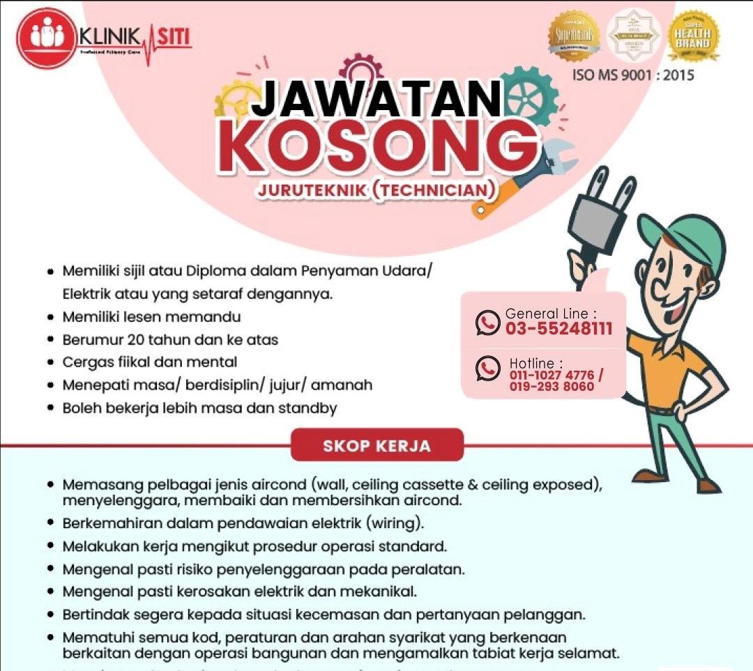 Juruteknik Elektrik & Penyaman Udara, Jobs, Fulltime, Others on Carousell