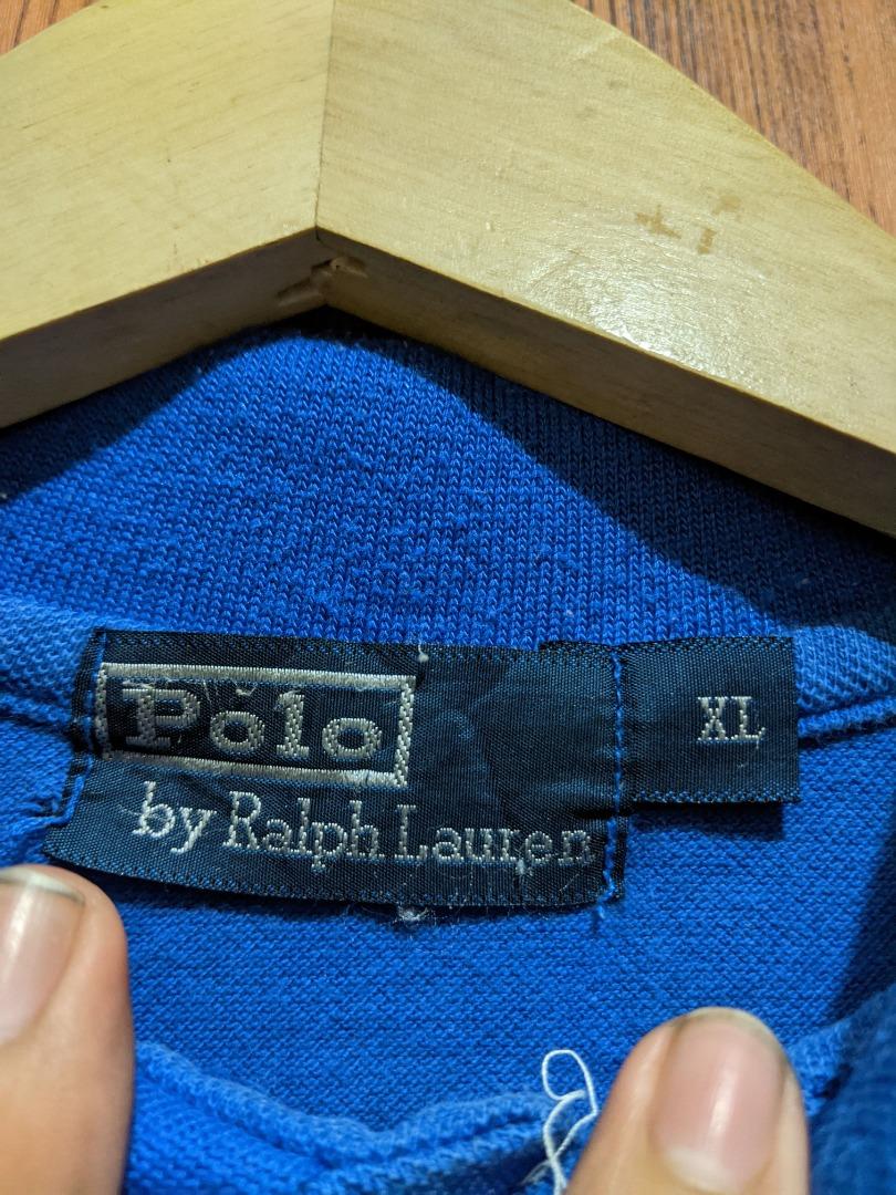 Kaos Polo Ralph Lauren Biru Polos Big Logo, Fesyen Pria ...